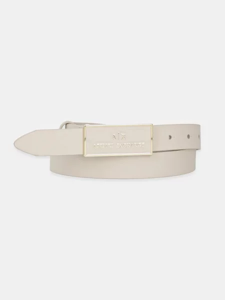 Кожен Armani Exchange бежово