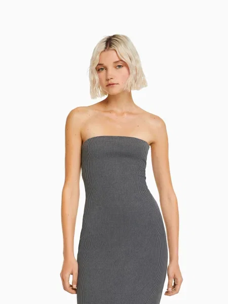 Bershka Rochie închis gri
