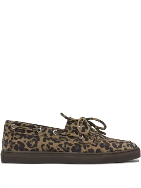 Pantofi loafer Copenhagen cu imagine cu model leopard maro
