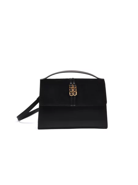 Torebka crossbody Baldinini zamszowa czarna