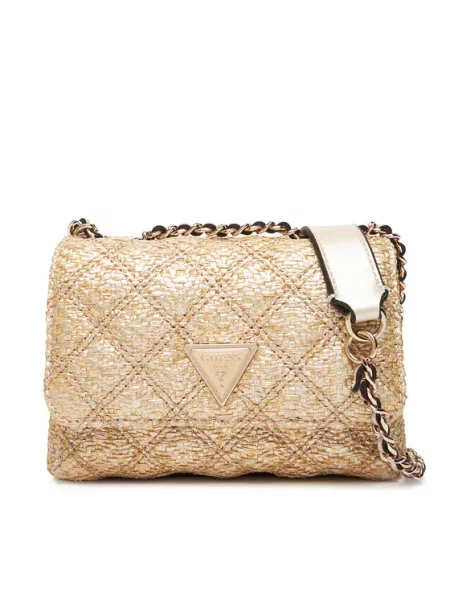 Мини сумка Guess золотая