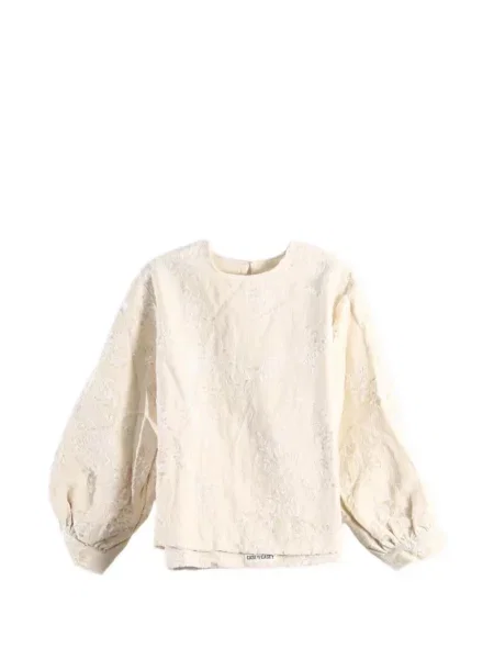 Lung top Casey Casey cu model floral