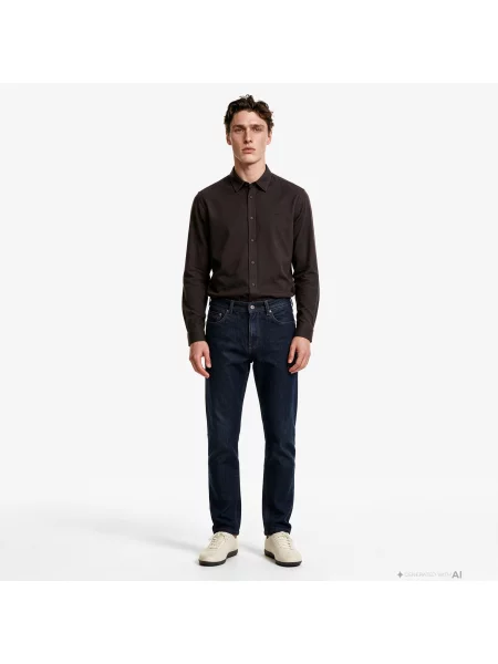 Зауженные брюки Lacoste синие