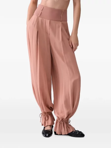 Pantaloni Liu Jo cu cordon roz