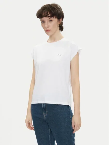 Pepe Jeans Majica Blooma Regular Fit bela