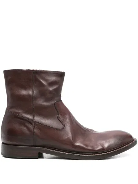 Botine Moma din piele maro