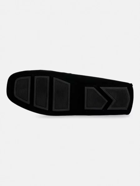 Calvin Klein Велурени мокасини SQUARE DRIVER SUEDE черно