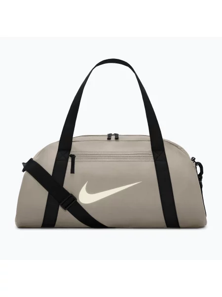 Geantă de antrenament pentru femei Nike Gym Club 24 l cream ii/black/sail negru