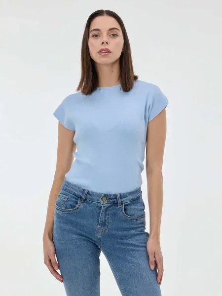 Футболка Orsay віскоза/поліамід блакитний