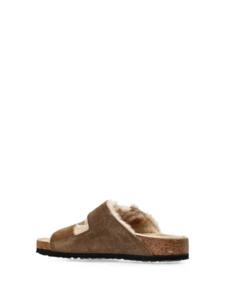Sandale Birkenstock din piele de oaie maro