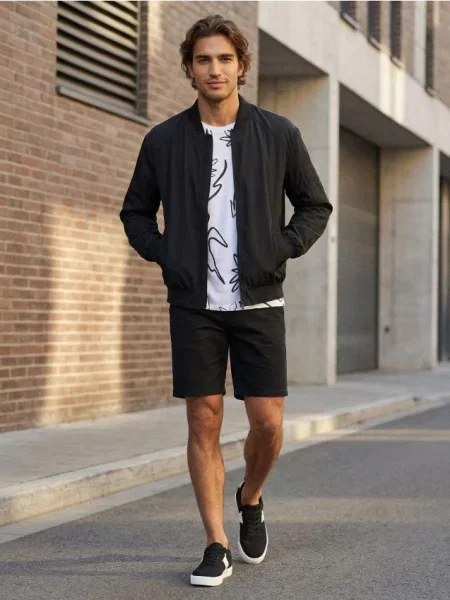 Sinsay Kurtka bomberka czarny