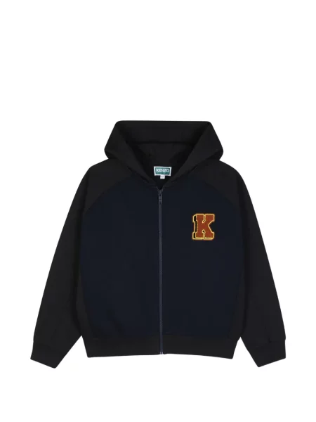 Bluza z kapturem dziecięca Kenzo niebieska