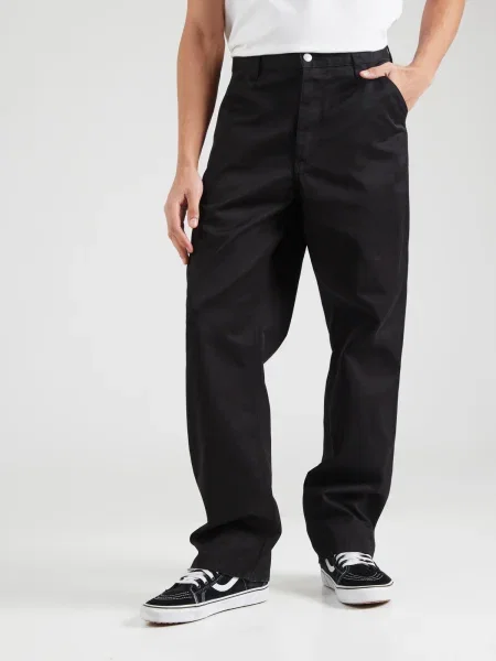 Carhartt WIP pantaloni Simple Pant barbati drept negru