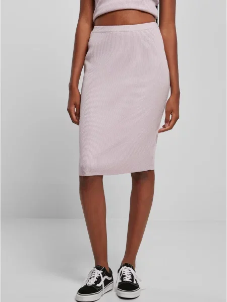 Fustă midi Urban Classics gri