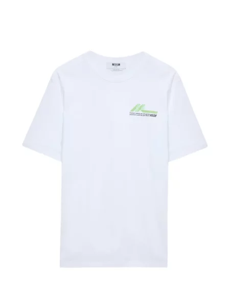 Tričko Msgm s kulatým výstřihem bílé