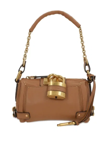 Geanta de piele Chloé din piele maro