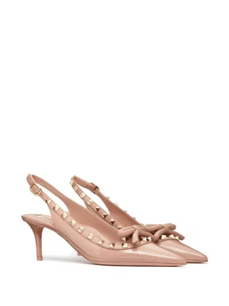 Pantofi cu toc Valentino Garavani slingback roz