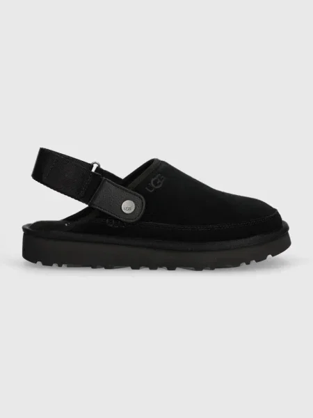 Sneakerși Ugg din piele negru