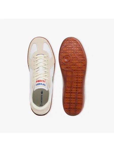 Lacoste Skórzane Sneakersy Baseshot Pro biały
