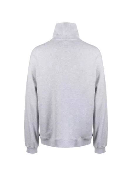 Pulover Maison Labiche cu autograf gri