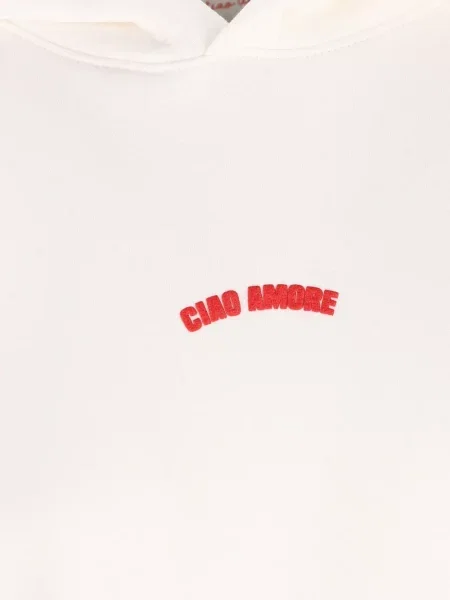 Mikina s kapucí Giada Benincasa bílá