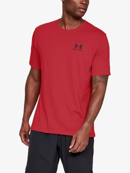 Тениска Under Armour Sportstyle Lc Ss Red XS