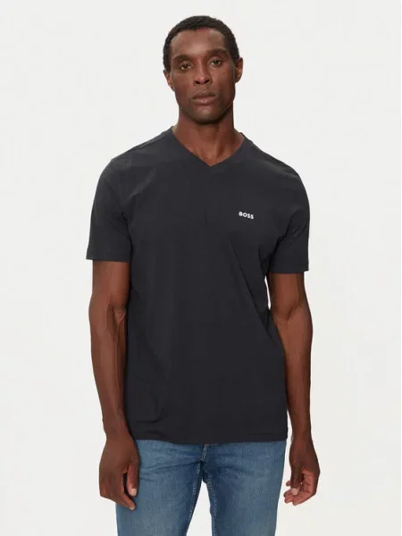 Boss T-Shirt Tee V Granatowy