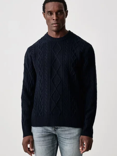 BOSS Orange sweter wełniany Atreccio pomarańczowy