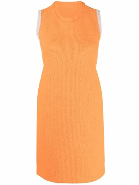 Rochie mini Jacquemus tricotate de costum portocaliu