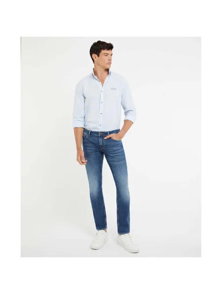 Blugi skinny Guess skinny fit albastru