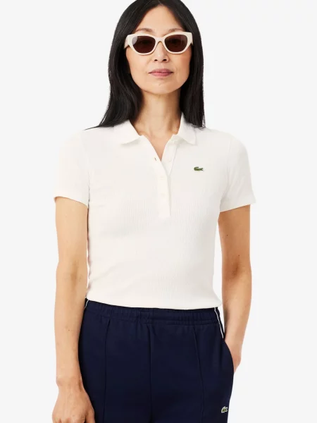 Поло Lacoste біле