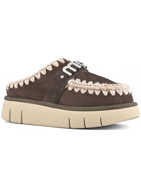Pantofi Mou Bounce Clog Metal Logo maro