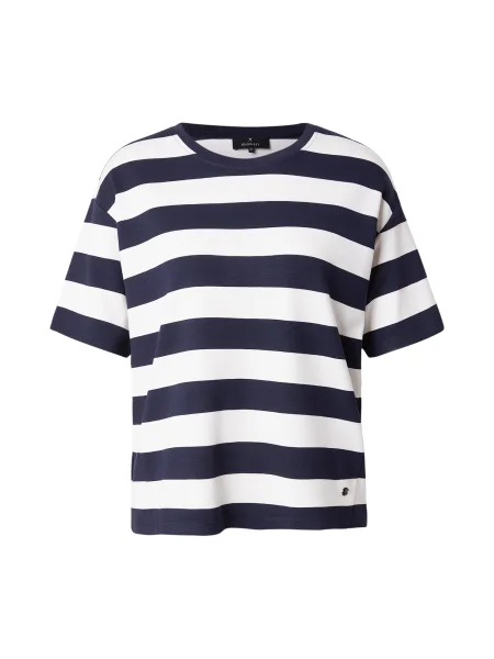 Monari Tricou bleumarin alb