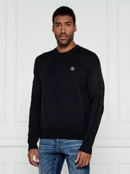 Philipp Plein De lână pulover negru