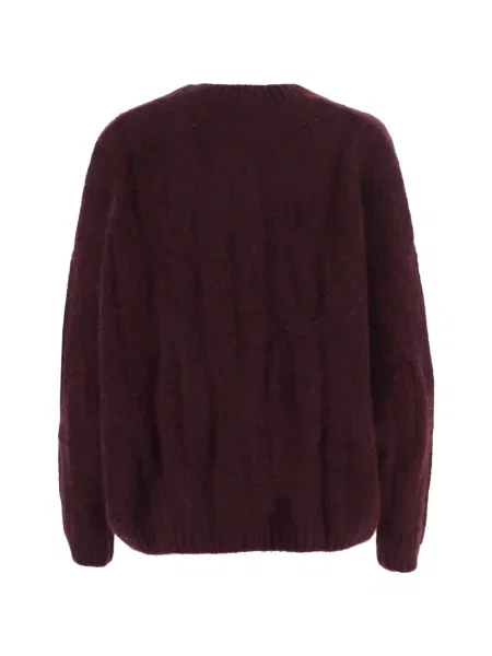 Pulover Allude cu decolteu rotund violet