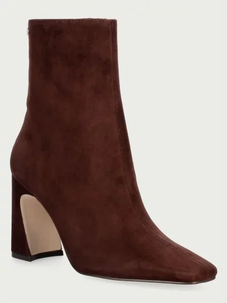 Steve Madden botine pentru femei din piele întoarsă Flares maro