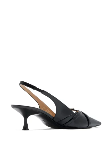 Pantofi cu toc Stuart Weitzman cu cataramă cu bretele negru
