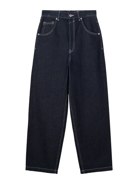 Bershka Kavbojke temno modra