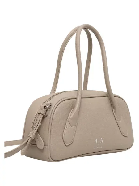 Armani Exchange crossbody kabelka dámska z imitácie kože béžová