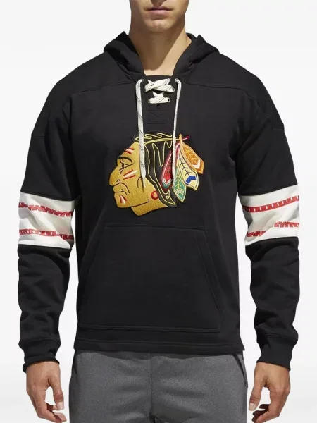 Tricou Adidas cu dungi din dantelă cu autograf negru