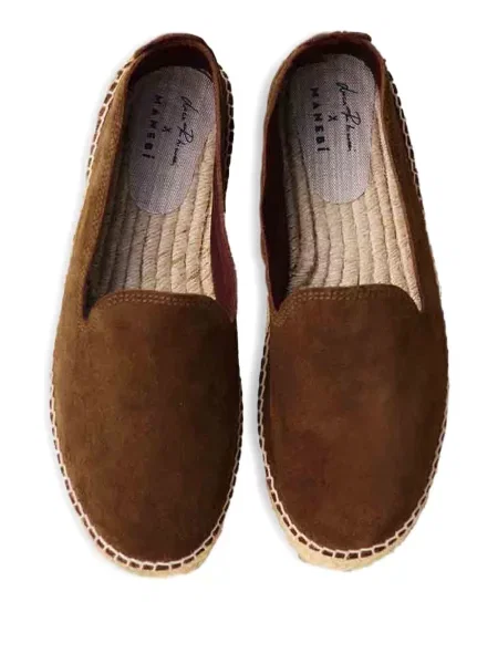 Espadrile Manebi din piele de căprioară maro