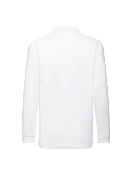 Tricou polo copii Fruit Of The Loom alb