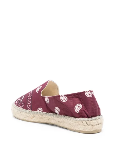 Espadrile Manebi cu imagine cu model paisley roșu