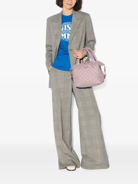 Matlasat geantă shopper Mz Wallace roz