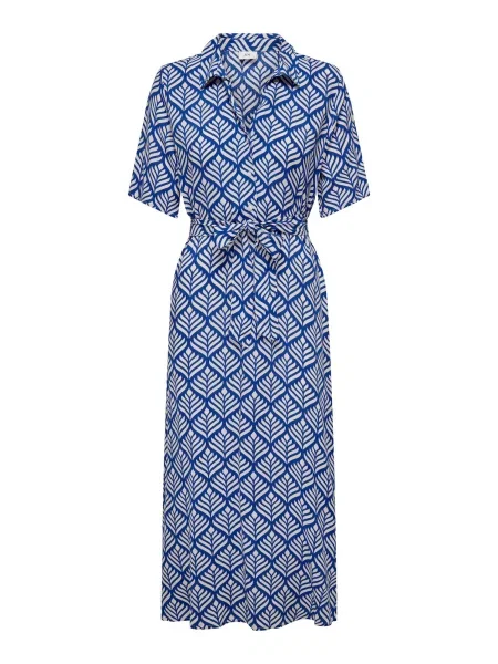 JDY Košulja haljina STARR tamno plava bijela