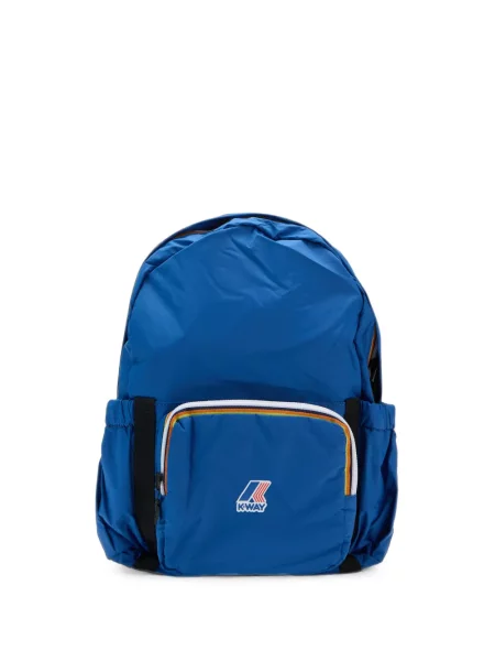 Rucsac K-way cu dungi cu autograf albastru