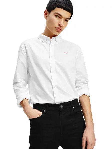 Cămașă Tommy Jeans alb
