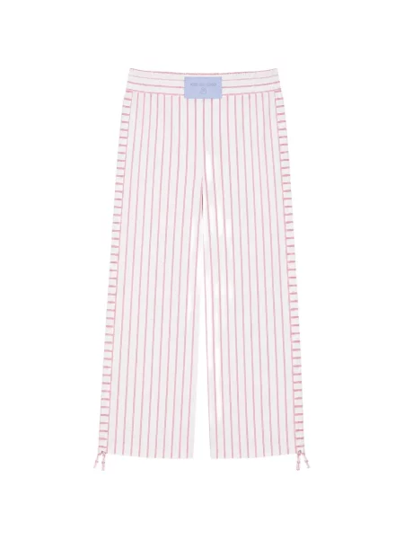 Pantaloni Iceberg cu dungi cu cordon alb