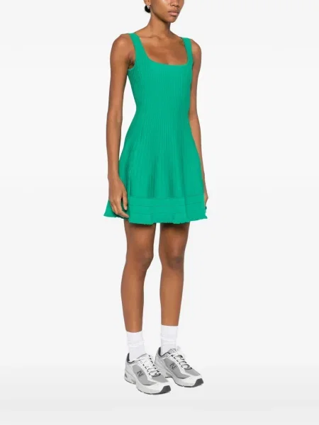Rochie mini Maje fără mâneci de costum verde