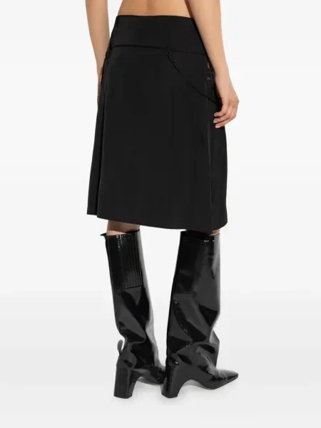 Odgovarati mini haljina Vetements s čipkom crna